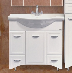 Misty Тумба для умывальника Дрея 85 с б/к – фотография-1