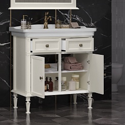 Opadiris Тумба под раковину Кантара 85 слоновая кость – фотография-4