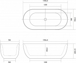 Aquatek Акриловая ванна Афина 170х78 – фотография-3