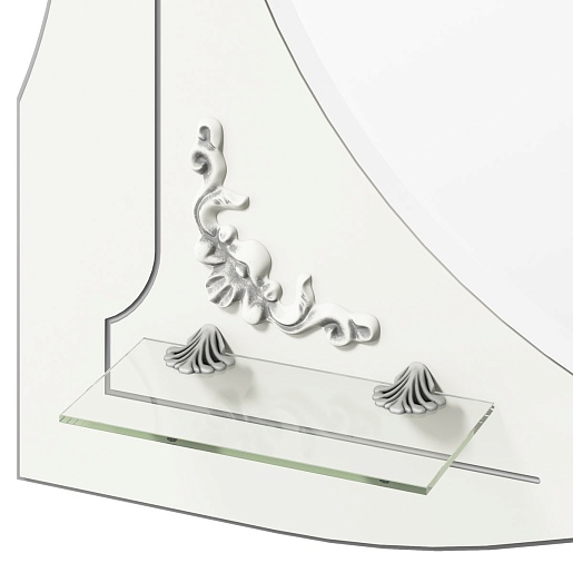  Зеркало для ванной Luise-II 100, белый матовый – фотография-4