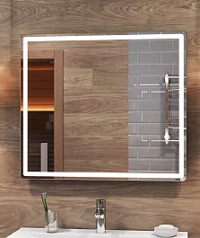 Vigo Мебель для ванной Geometry 2-800 белая/бетон – фотография-10