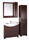 ASB-Woodline Мебель для ванной Берта 85 антикварный орех, зеркало-шкаф, массив ясеня, орех – фотография-24