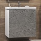 Vigo Мебель для ванной Geometry 2-600 белая/бетон – фотография-16