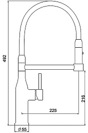Gappo Смеситель для кухни G4398-51 оружейная сталь – фотография-3