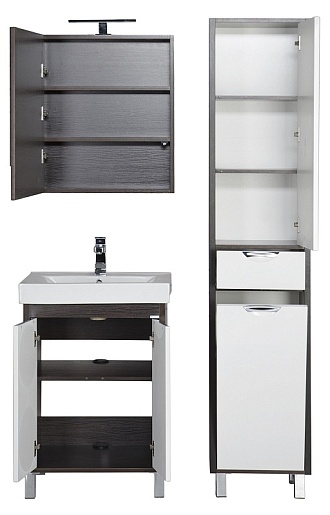 Aquanet Мебель для ванной  "Гретта 60" венге (172709) – фотография-8