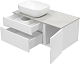 Misty Тумба с раковиной Роял 100 подвесная белая матовая – фотография-17