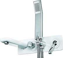 E.C.A. Смеситель для ванны Novita 104101130 встраиваемый белый/хром