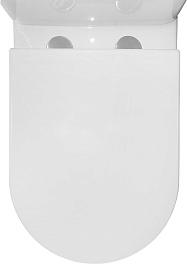 Azario Унитаз-компакт Riano AZ-1307A безободковый с бачком с сиденьем микролифт белый – фотография-10