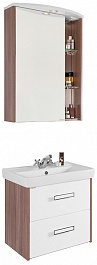 Водолей Мебель для ванной Мона 60 L с ящиками ясень – фотография-1
