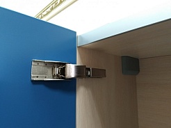 Misty Пенал для ванной Джулия 35 L синий металлик – фотография-6