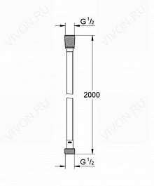 Grohe Душевой шланг "Silverflex 27137000" – фотография-2