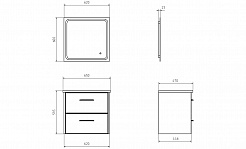 ASB-Woodline Зеркало для ванной Оскар 65 – фотография-3