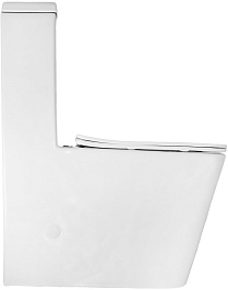 Azario Унитаз-моноблок Avanti AZ-6203 безободковый с бачком с сиденьем микролифт белый – фотография-4