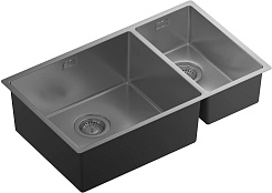 Florentina Мойка кухонная Оптима-HM 460/220 сатин – фотография-2