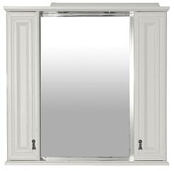Misty Зеркало-шкаф для ванной Лувр 85 белый – фотография-1