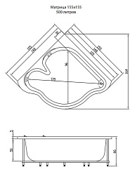 Aquatika Акриловая ванна Аквастандарт Матрица Basic – фотография-2