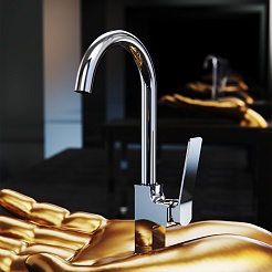 Tokito Смеситель для кухни YOKOHAMA хром TOK-YOK-1013 – фотография-4