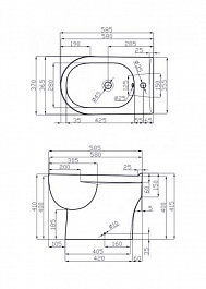 Della Биде напольное "Globus" джаз, золото – фотография-2