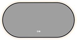 Aquanet Зеркало Контур 50x100 Led TX с подсветкой и антизапотеванием черное – фотография-3