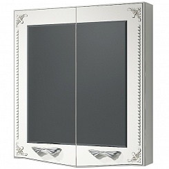 Какса-а Мебель для ванной Классик-Д 65 белый/серебро – фотография-4
