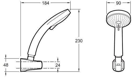 Jacob Delafon Душевой гарнитур "Citrus E12904-CP" – фотография-2