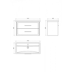 Какса-а Тумба с раковиной Мастер 100 – фотография-2
