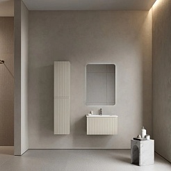 Sancos Тумба с раковиной Snob R 1.0 80 beige soft раковина Element 81 CN7005 – фотография-5