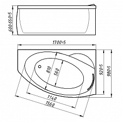 Фэма Экран фронтальный для ванны Аделина 170 левый – фотография-2