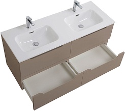 BelBagno Тумба с раковиной Etna 120 4 ящика подвесная бежевая матовая – фотография-6