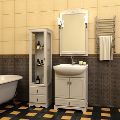 Opadiris Зеркало для ванной Клио 65 беленый бук – фотография-3