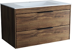 Vincea Мебель для ванной Chiara 2D 80 подвесная дуб чарльстон – фотография-4
