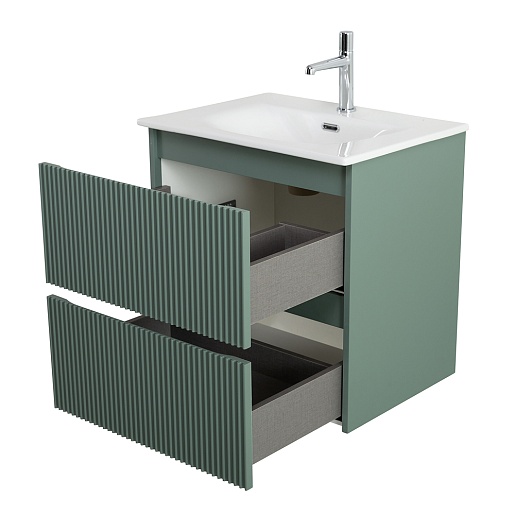 BelBagno Тумба с раковиной Uno 60 подвесная Еловый матовый с раковиной BB-8099-60 – фотография-12