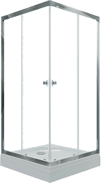 Triton Душевой уголок Вента Хром 80/80 Щ0000049620 – фотография-1
