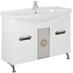 Onika Тумба под раковину Флорена 105.13 белая – фотография-1