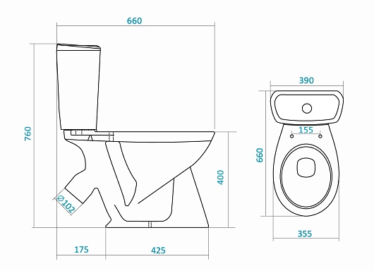 Santek Унитаз-Компакт Бриз 1WH202569 – фотография-4