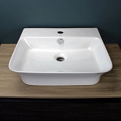 Teymi Тумба с раковиной Ritta 65 дуб эврика/графит матовый подвесная T60524 раковина T50002 – фотография-9