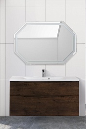 BelBagno Тумба с раковиной Marino-H60 100 подвесная Rovere Moro – фотография-8