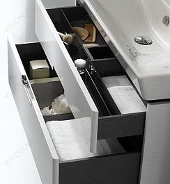 Jacob Delafon Тумба с раковиной "Reve 100" белый, 2 ящика – фотография-5