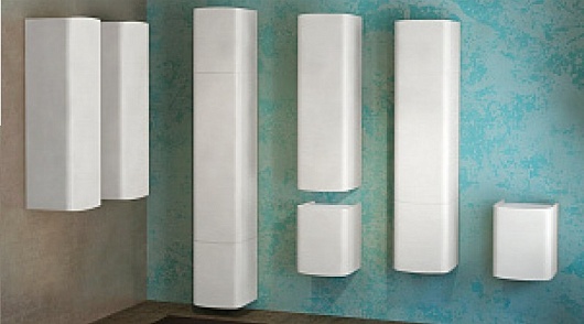 Velvex Пенал для ванной Iva 45 белый – картинка-3