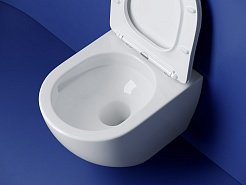 Ceramicanova Подвесной унитаз Metropol Торнадо CN4002T безободковый белый – фотография-2