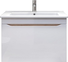 Vigo Тумба под раковину Grani 750-0-1 подвесная белая/дуб золотой