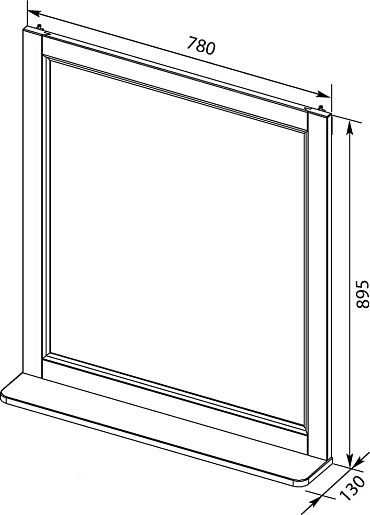Aquanet Мебель для ванной Монте 85 подвесная белая матовая – картинка-13