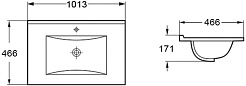 Vincea Раковина мебельная 101.5 VBS-13100MA антрацит матовый – фотография-2