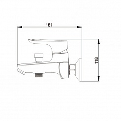 Raiber Смеситель для ванны Primo R5004 – фотография-3