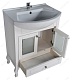 ASB-Woodline Мебель для ванной Флоренция 65 витраж, серебро, массив ясеня – картинка-19