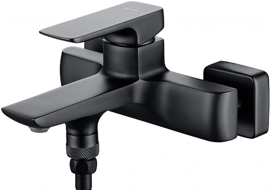 Allen Brau Смеситель для ванны с душем Infinity 5.21006-31 черный матовый – картинка-5