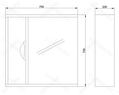 Водолей Мебель для ванной "Габи 75" R – фотография-6