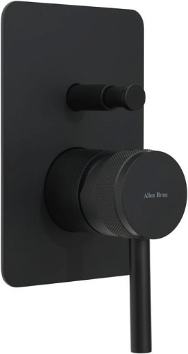 Allen Brau Смеситель для душа Priority X2 5.31011-31 (с внутренней частью, 2 выхода) черный матовый – фото-1