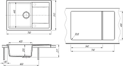 Dr. Gans Мойка кухонная Техно 760 везувий – фотография-4