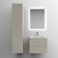 Sancos Шкаф пенал Snob T 35 подвесной бежевый матовый (beige soft) – фотография-7